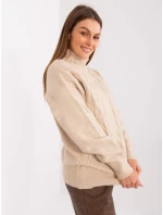 Sweter AT SW model 19157893 beżowy - FPrice Sweter AT SW model 19157893 beżowy - FPrice