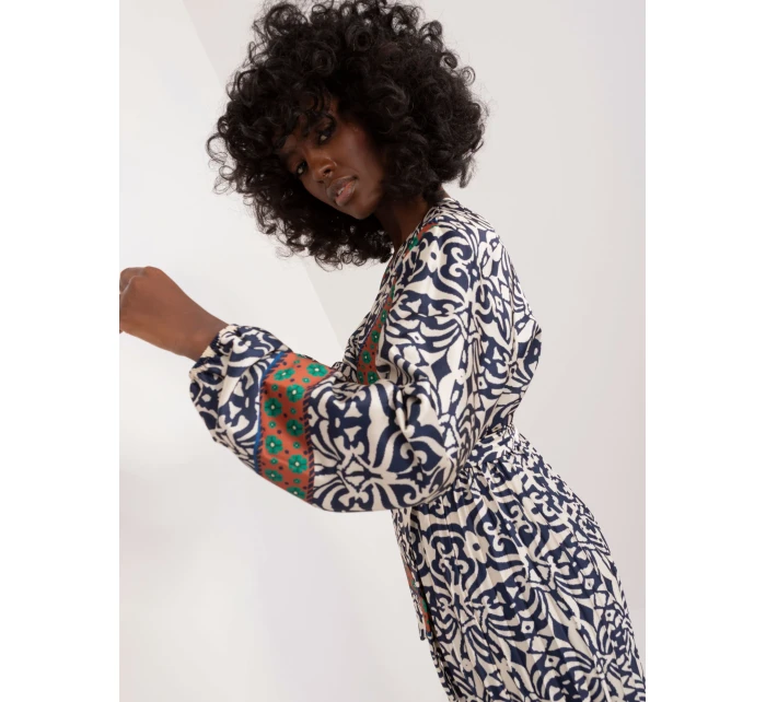 Sukienka DHJ SK model 20105281 granatowy - FPrice Sukienka DHJ SK model 20105281 granatowy - FPrice