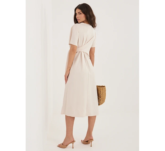 Sukienka MI SK model 22109767 jasny beżowy - FPrice