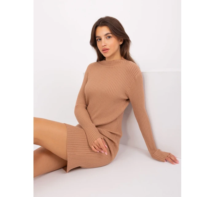 Sukienka PM SK model 18917654 camelowy - FPrice