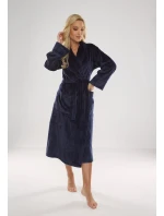 Dlhý dámsky župan s golierom De Lafense 628 Abigail