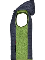 JN Dámská pletená hybridní vesta 02.0 kiwi melange/anthracite melange model 22489589 - Daiber JN Dámská pletená hybridní vesta 02.0 kiwi melange/anthracite melange model 22489589 - Daiber