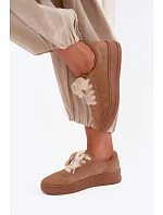 Semišové tenisky s šněrováním  Camel model 22355641 - Kobbo