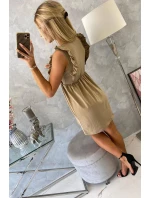 Šaty s volánky model 21770357 camel - Kesi Šaty s volánky model 21770357 camel - Kesi