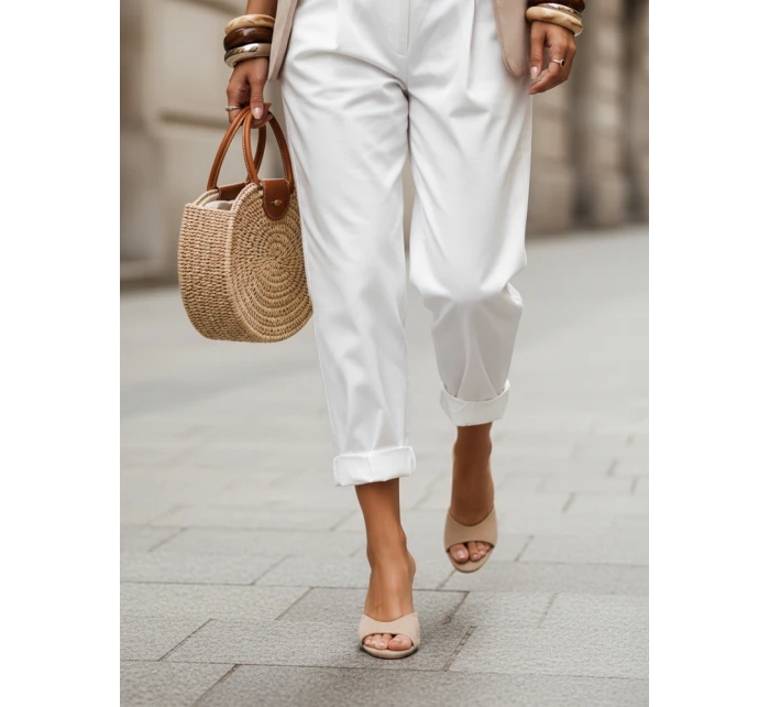 Dámské semišové žabky béžové Dstreet model 21996238 - FashionStreet