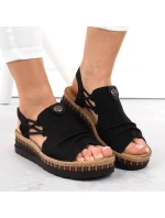Pohodlné sandále Rieker W RKR677 black