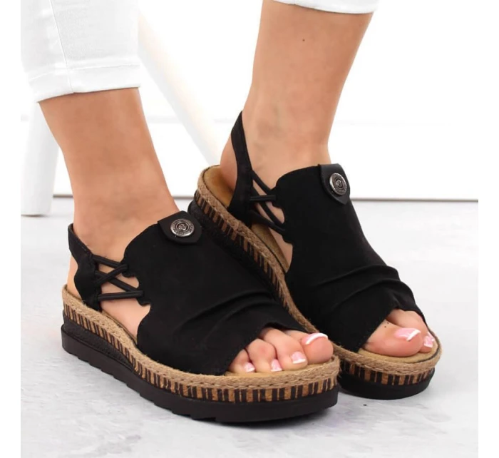 Pohodlné sandále Rieker W RKR677 black