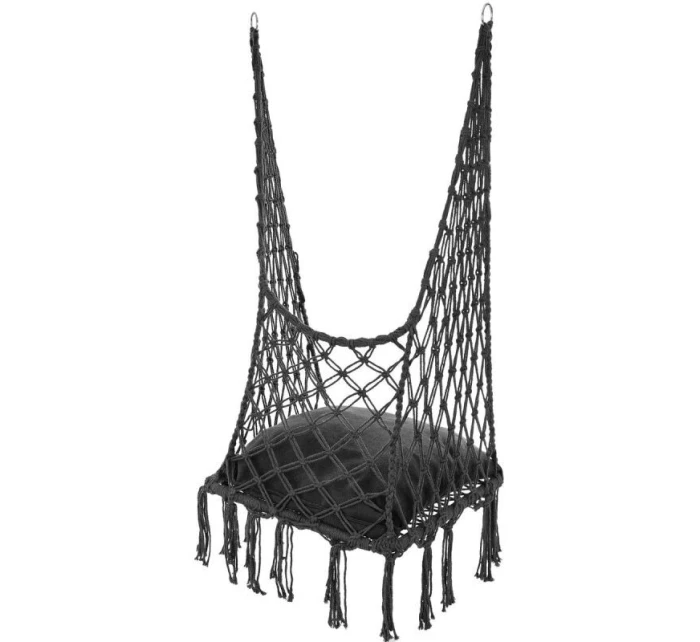 Závesná sedačka DRAGON HAMMOCK 60x60x115 cm s poduškou DARK GREY Závesná sedačka DRAGON HAMMOCK 60x60x115 cm s poduškou DARK GREY