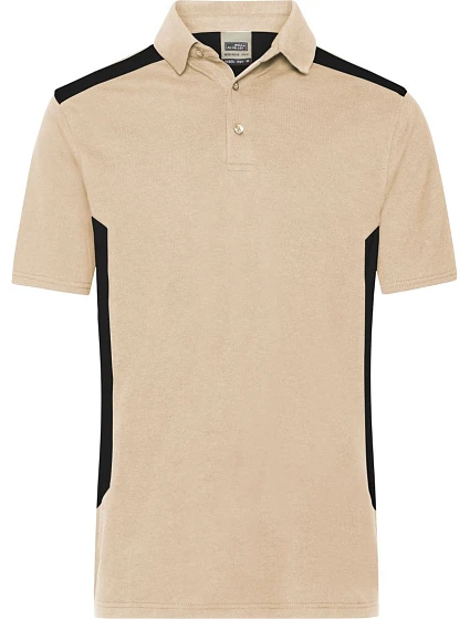 Daiber JN 1826 Pánske pracovné polo z piké „Strong“ 02.1826 stone/black Daiber JN 1826 Pánske pracovné polo z piké „Strong“ 02.1826 stone/black