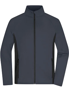 Daiber JN 1860 Pánska strečová fleecová bunda 02.1860 carbon/black