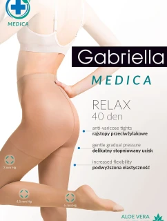 Gabriella Medica Relax 40 DEN Code 111 farba:béžová