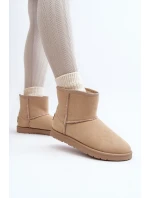 Śniegowce Damskie Cross Jeans MM2R4023C Beżowe Śniegowce Damskie Cross Jeans MM2R4023C Beżowe