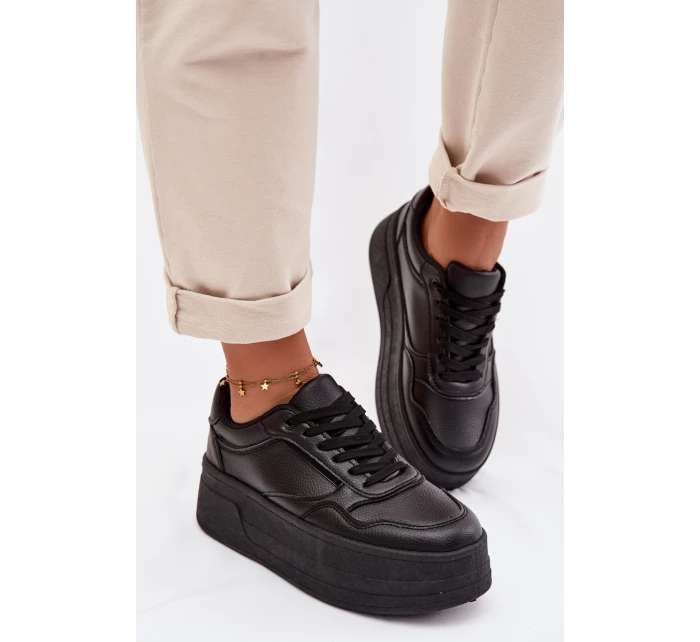 Dámské tenisky na masivní platformě Černé Feressa Dámské tenisky na masivní platformě Černé Feressa