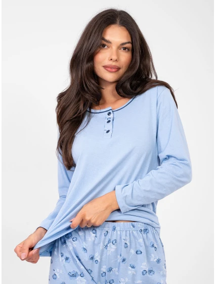 Piżama DU PI FP model 21895784 jasny niebieski - FPrice Piżama DU PI FP model 21895784 jasny niebieski - FPrice