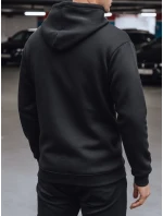 Pánská mikina s kapucí černá model 21993019 - Dstreet Pánská mikina s kapucí černá model 21993019 - Dstreet