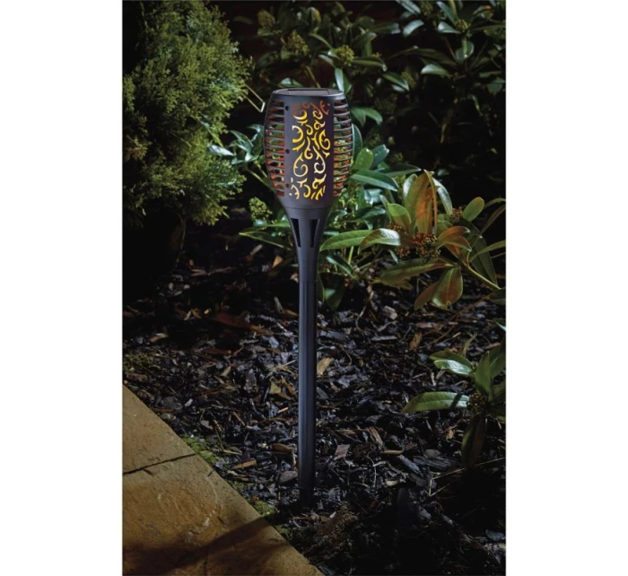 SOLÁRNA BATERKA TANCUJÚCE PLAMENE 12X12X78CM 36 LED XXXL