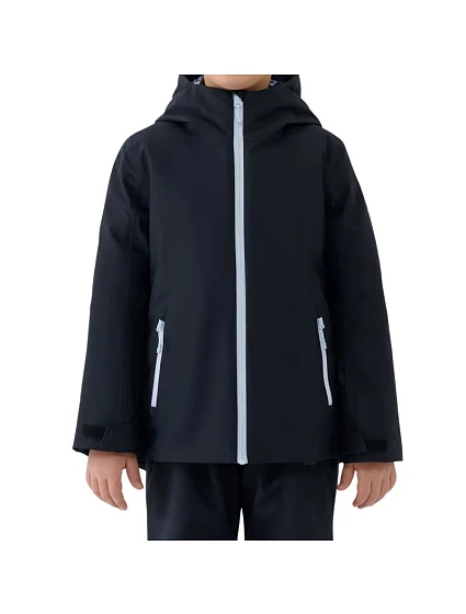 Dievčenská lyžiarska bunda 4F F0817 dark black 4FJWAW25TTJAF0817 20S