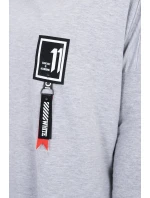 Oversize mikina s asymetrickými bokmi šedá