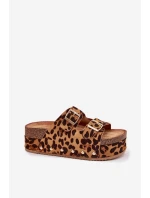 Dámské sandály s přezkami na masivní platformě model 21699152 - Boto