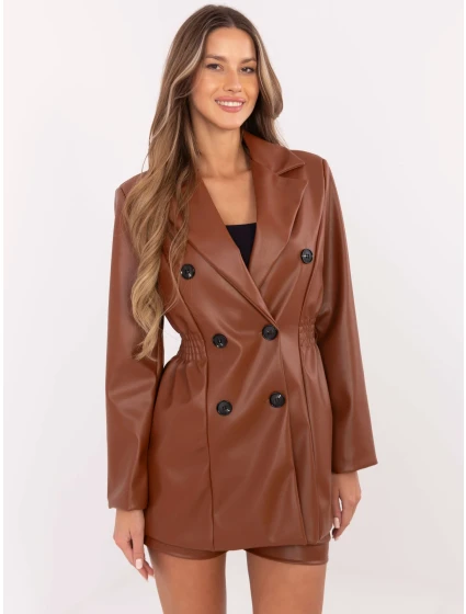 Marynarka DHJ MA model 20731314 brązowy - FPrice Marynarka DHJ MA model 20731314 brązowy - FPrice