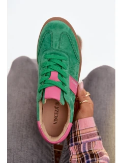 Semišové tenisky Vinceza - zelené