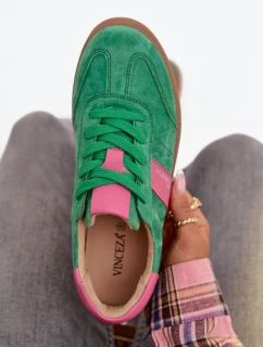 Semišové tenisky Vinceza - zelené