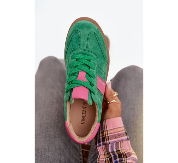 Semišové tenisky Vinceza - zelené Semišové tenisky Vinceza - zelené