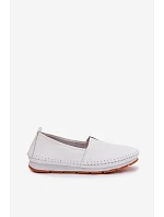 Kožené dámské polobotky model 22064256 bílé - S.Barski