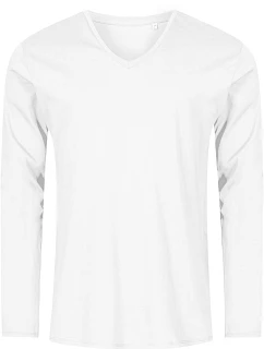 1460 Pánské tričko do V s dl. rukávem X.O model 22515252 white - Promodoro