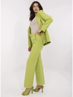 Kalhoty DHJ SP model 20969190 limetkově zelené - FPrice Kalhoty DHJ SP model 20969190 limetkově zelené - FPrice