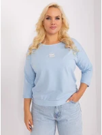 Bluzka RV BZ model 18965424 jasny niebieski - FPrice Bluzka RV BZ model 18965424 jasny niebieski - FPrice