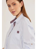 Dámská košile Marina model 18694729 Světle modrá - Monnari Dámská košile Marina model 18694729 Světle modrá - Monnari