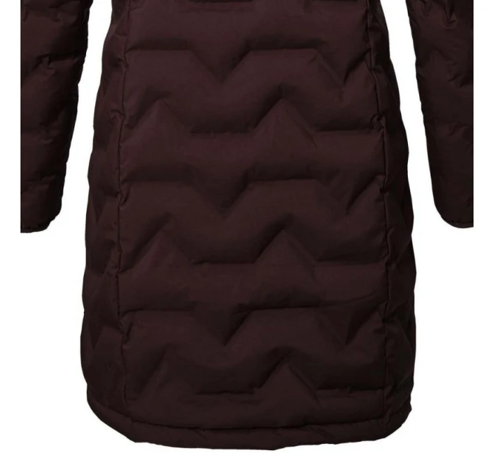 Dámská prošívaná bunda Killtec 9 s kapucí dlouhá bordó model 21798490 - B2B Professional Sports