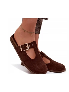 Dámske nazúvacie topánky 2831 hnedé – Ideal Shoes