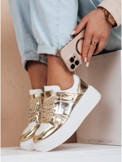 Dámske tenisky na platforme HYPERWAY gold FashionStreet ZY0621