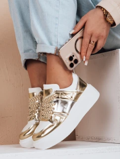Dámske tenisky na platforme HYPERWAY gold FashionStreet ZY0621