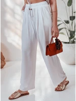 Dámské volnočasové kalhoty s širokými nohavicemi white Dstreet model 21987243 - FashionStreet Dámské volnočasové kalhoty s širokými nohavicemi white Dstreet model 21987243 - FashionStreet