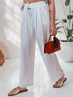 Dámske ležérne široké nohavice LOVETRIP white FashionStreet UY2640