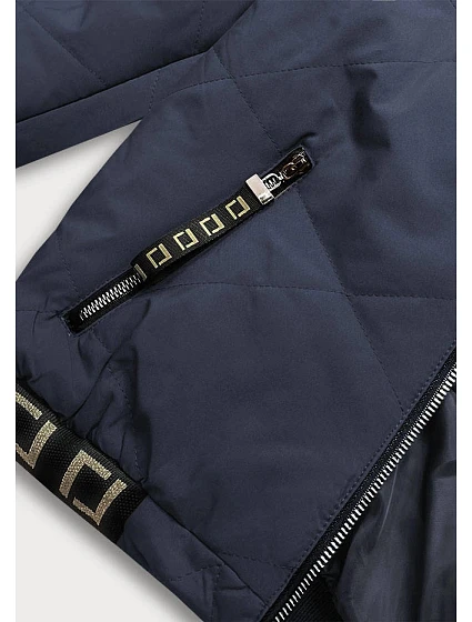Tmavě modrá dámská bunda typu "bomber" model 17556036 - S'WEST