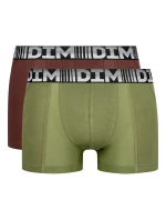 Pánske boxerky 2ks DIM COTTON 3D FLEX AIR BOXER 2x - DIM - green