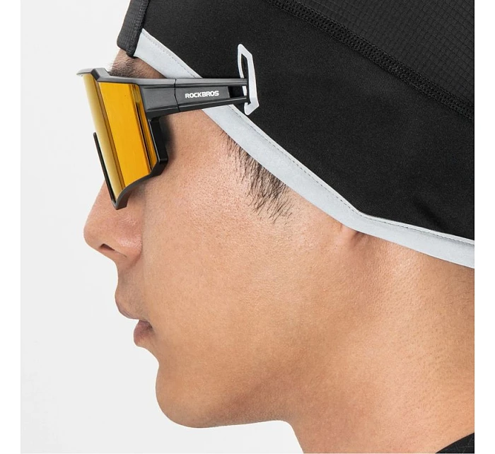 Rockbros M016 zimná vetruodolná cyklistická čiapka veľkosti 54-61 cm - čierna