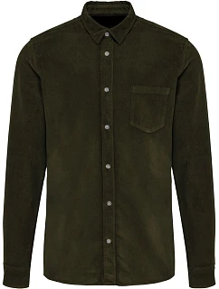 K 599 košile s dlouhým rukávem washed khaki model 22510498 - Kariban