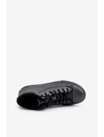 Mužské zateplené tenisky s zipem černé Big Star model 21669644 - Big Star Shoes