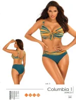 Dámske dvojdielne plavky S934CO1-1 Columbia 1 oranžová/petrolejová - Self