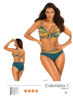 Dámske dvojdielne plavky S934CO1-1 Columbia 1 oranžová/petrolejová - Self