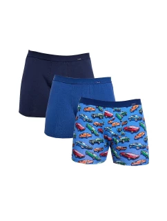 Pánské boxerky model 21285253 A'3 modré mix - Cornette