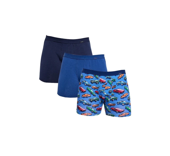 Pánské boxerky model 21285253 A'3 modré mix - Cornette