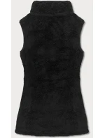 Dámska plyšová vesta HH005-1 Black - J.STYLE
