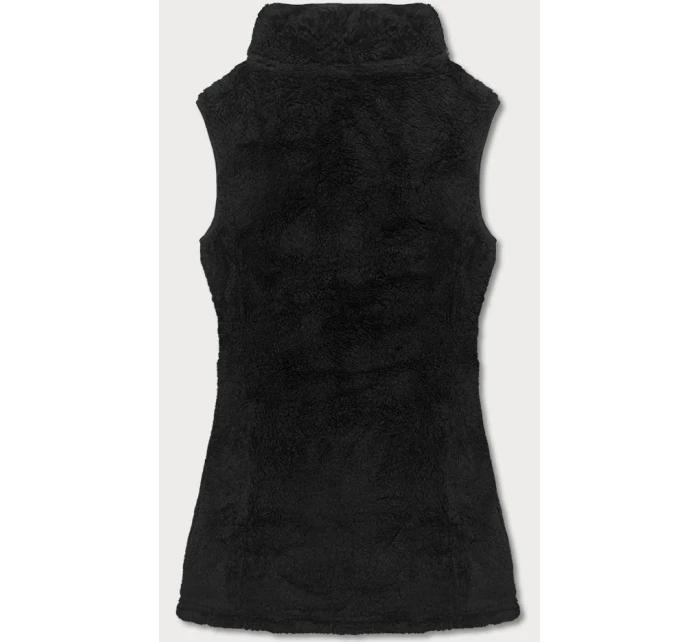 Dámska plyšová vesta HH005-1 Black - J.STYLE