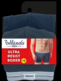 Dvojité balenie bavlnených boxeriek ULTRA RESIST BOXER 2x - BELLINDA - sivá